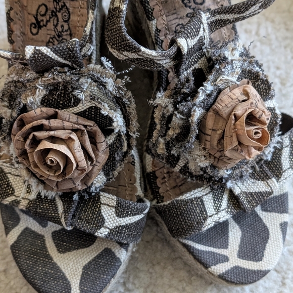 Naughty Monkey Cork Embroidered Sandals - Picture 4 of 11